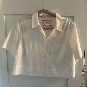 Anthropology Maeve Button-Front Top